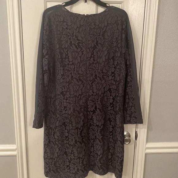 Madewell Gray lace shift dress size 8 - Picture 8 of 12